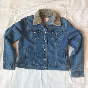 Levi’s Jean Jacket w/ Sherpa Collar Misses L